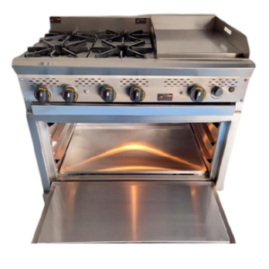 Estufa 4 Puestos Con Plancha Y Horno